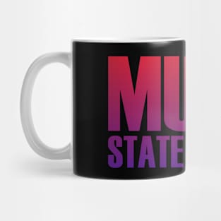 MUSIC STATE OF MIND-Red/Blue Text Mug